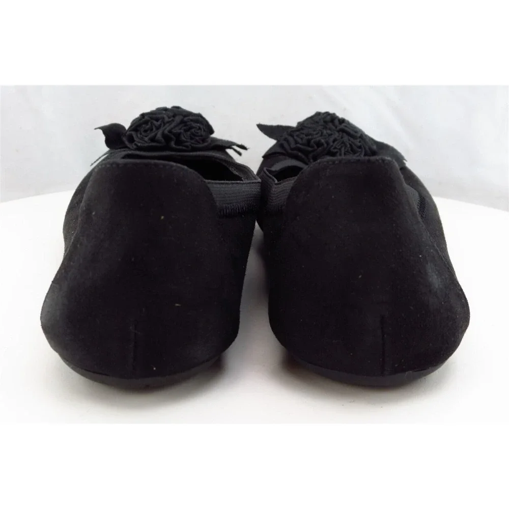 Kenneth Cole Reaction Youth Girls Shoes Size 6 M‎ Black Flat Textile